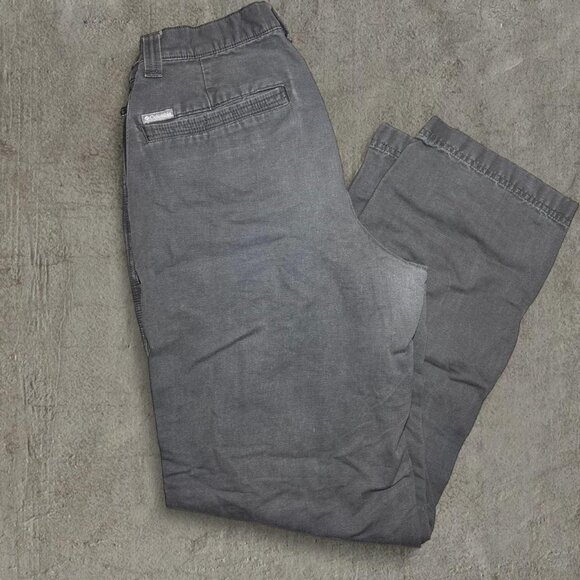 Columba gray pants 32x32  slim fit, tapered, charcoal gray, casual, cropped, ver - Picture 1 of 4
